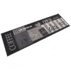 Image de vidaXL Tapis de cuisine lavable impression café noir 60x180 cm velours 136556