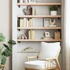 Image de vidaXL Étagère Murale Tablette Flottante avec Coins Arrondis Étagère à CD Suspendue Salon Bureau Intérieur Bois Massif de 356020
