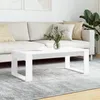 Image de vidaXL Table basse blanc 102x50x35 cm bois dingénierie 823358
