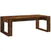 Image de Vidaxl table basse chêne fumé 102x50x35 cm bois d'ingénierie
