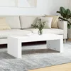 Image de Table Basse Blanc 102x50x36 Cm Bois D'ingénierie Vidaxl