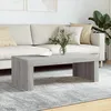 Image de Table Basse Sonoma Gris 102x50x36 Cm Bois D'ingénierie Vidaxl