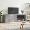 Image de Meuble Tv Sonoma Gris 120x34x37 Cm Bois D'ingénierie Vidaxl