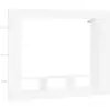 Image de Vidaxl meuble tv blanc 152x22x113 cm bois d'ingénierie