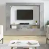 Image de Meuble Tv Gris Béton 152x22x113 Cm Bois D'ingénierie Vidaxl