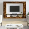 Image de vidaXL Meuble TV Meuble de Télévision Suspendu avec Étagère Latérales Meuble Multimédia Mural avec Rangement Salon 833727