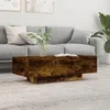 Image de vidaXL Table basse chêne fumé 100x495x31 cm bois dingénierie 833893