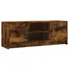 Image de Vidaxl meuble tv chêne fumé 102x30x37,5 cm bois d'ingénierie