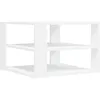 Image de Table Basse Blanc 58x58x40 Cm Bois D'ingénierie Vidaxl