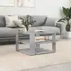 Image de Table Basse Gris Béton 58x58x40 Cm Bois D'ingénierie Vidaxl