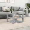 Image de vidaXL Table basse gris béton 595x595x40 cm bois dingénierie 834249