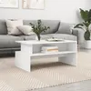 Image de Table Basse Blanc 90x55x42,5 Cm Bois D'ingénierie Vidaxl