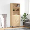 Image de Buffet Haut Chêne Sonoma 69,5x34x180 Cm Bois D'ingénierie Vidaxl