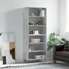 Image de Buffet Gris Béton 69,5x32,5x180 Cm Bois D'ingénierie Vidaxl