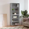 Image de Buffet Gris Béton 69,5x32,5x180 Cm Bois D'ingénierie Vidaxl