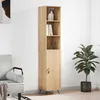 Image de Buffet Haut Chêne Sonoma 34,5x34x180 Cm Bois D'ingénierie Vidaxl