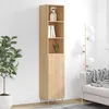 Image de Buffet Haut Chêne Sonoma 34,5x34x180 Cm Bois D'ingénierie Vidaxl