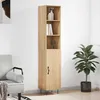 Image de Buffet Haut Chêne Sonoma 34,5x34x180 Cm Bois D'ingénierie Vidaxl