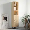 Image de Buffet Haut Chêne Sonoma 34,5x34x180 Cm Bois D'ingénierie Vidaxl