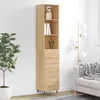 Image de Buffet Haut Chêne Sonoma 34,5x34x180 Cm Bois D'ingénierie Vidaxl