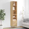 Image de Buffet Haut Chêne Sonoma 34,5x34x180 Cm Bois D'ingénierie Vidaxl