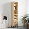 Image de Buffet Haut Chêne Sonoma 34,5x34x180 Cm Bois D'ingénierie Vidaxl