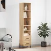 Image de Buffet Haut Chêne Sonoma 34,5x34x180 Cm Bois D'ingénierie Vidaxl