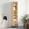 Image de Buffet Haut Chêne Sonoma 34,5x34x180 Cm Bois D'ingénierie Vidaxl
