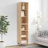 Image de Buffet Haut Chêne Sonoma 34,5x32,5x180 Cm Bois D'ingénierie Vidaxl
