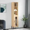 Image de Buffet Haut Chêne Sonoma 34,5x34x180 Cm Bois D'ingénierie Vidaxl