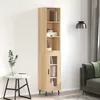 Image de Buffet Haut Chêne Sonoma 34,5x34x180 Cm Bois D'ingénierie Vidaxl