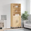 Image de Buffet Haut Chêne Sonoma 69,5x34x180 Cm Bois D'ingénierie Vidaxl