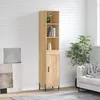 Image de Buffet Haut Chêne Sonoma 34,5x34x180 Cm Bois D'ingénierie Vidaxl