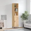 Image de Buffet Haut Chêne Sonoma 34,5x34x180 Cm Bois D'ingénierie Vidaxl