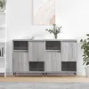 Image de Buffets 2 Pcs Sonoma Gris Bois D'ingénierie Vidaxl