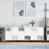 Image de Buffets 3 Pcs Blanc Bois D'ingénierie Vidaxl