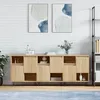 Image de Buffets 3 Pcs Chêne Sonoma Bois D'ingénierie Vidaxl