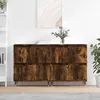 Image de Buffets 2 Pcs Chêne Fumé Bois D'ingénierie Vidaxl