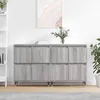 Image de Buffets 2 Pcs Sonoma Gris Bois D'ingénierie Vidaxl
