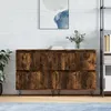 Image de Buffets 2 Pcs Chêne Fumé Bois D'ingénierie Vidaxl