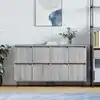 Image de Buffets 2 Pcs Sonoma Gris Bois D'ingénierie Vidaxl
