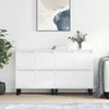 Image de Buffets 2 Pcs Blanc Bois D'ingénierie Vidaxl