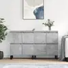 Image de Buffets 2 Pcs Gris Béton Bois D'ingénierie Vidaxl