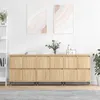 Image de Buffets 3 Pcs Chêne Sonoma Bois D'ingénierie Vidaxl