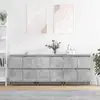 Image de Buffets 3 Pcs Gris Béton Bois D'ingénierie Vidaxl