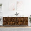 Image de Buffets 3 Pcs Chêne Fumé Bois D'ingénierie Vidaxl