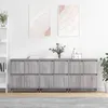 Image de Buffets 3 Pcs Sonoma Gris Bois D'ingénierie Vidaxl