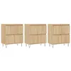 Image de Buffets 3 Pcs Chêne Sonoma Bois D'ingénierie Vidaxl