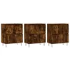 Image de Buffets 3 Pcs Chêne Fumé Bois D'ingénierie Vidaxl