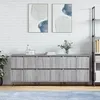 Image de Buffets 3 Pcs Sonoma Gris Bois D'ingénierie Vidaxl